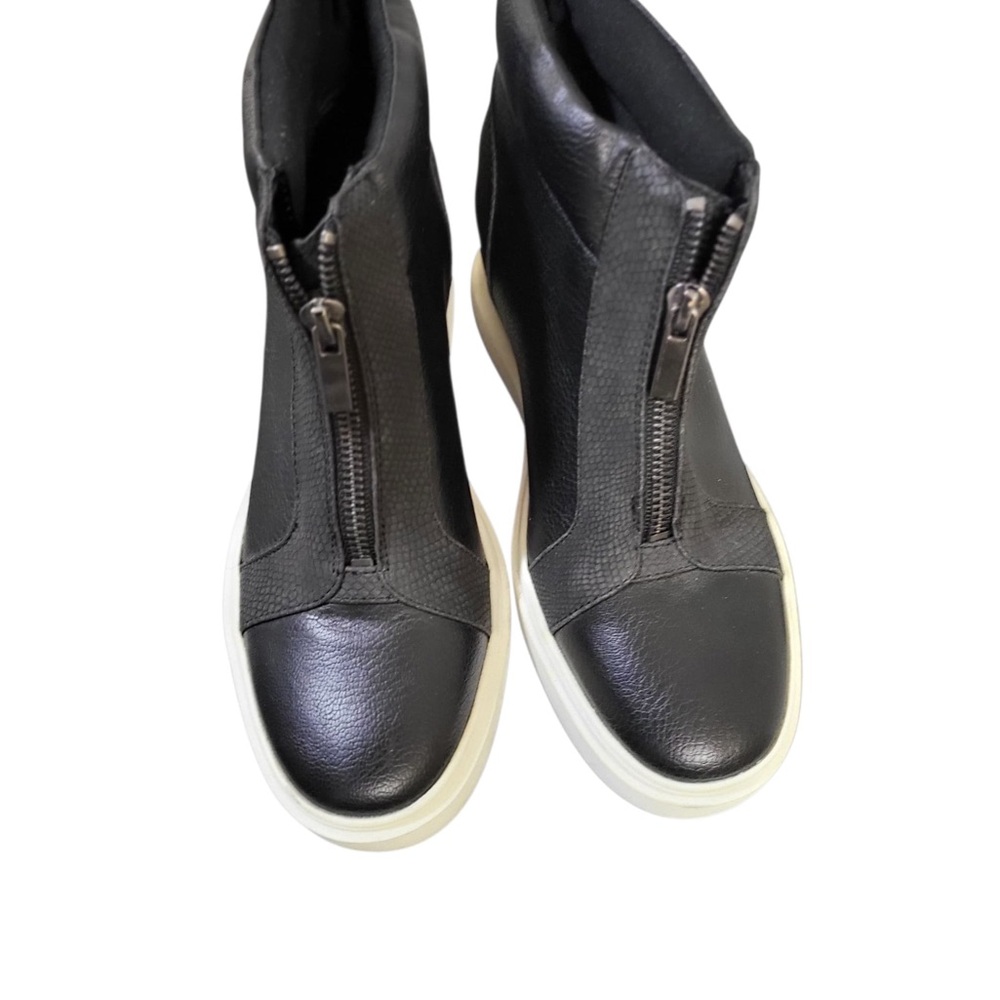 Mix No. 6 Black Leather High-Top Sneakers